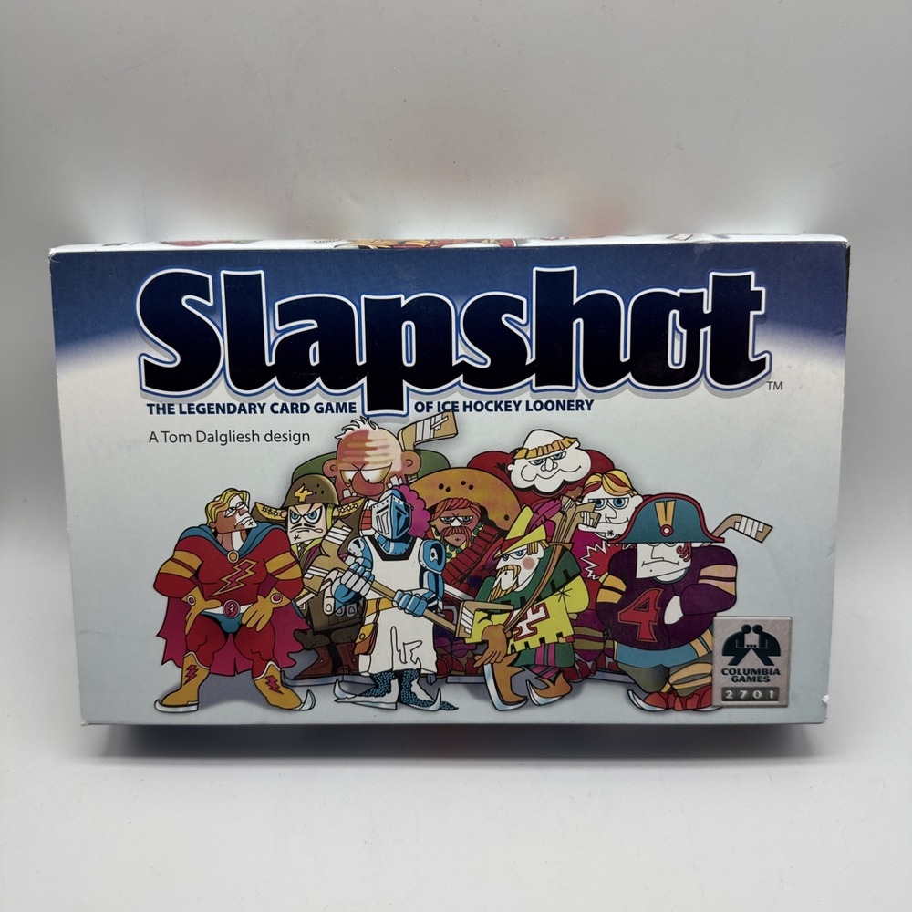 Slapshot The Legendary Card Game of Ice Hockey Loonery - Board Game - Complete